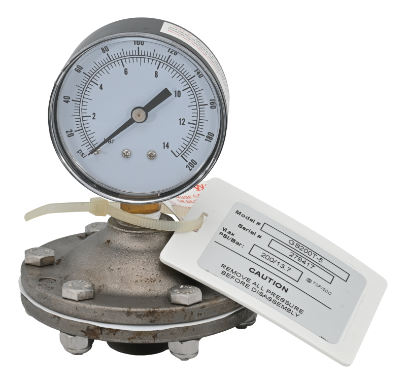 Elválasztott manométer SS/PTFE