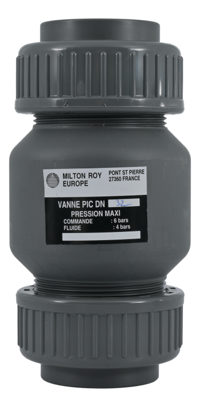 PIC szelep DN32 PVC Neoprén
