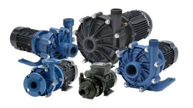 DB22 mágneskuplungos szivattyú 2,3-43m3/h 46-26m, PVDF