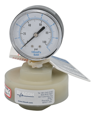 Elválasztott manométer PP/Teflon