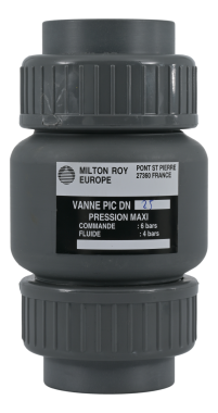 PIC szelep DN25 PVC gumi