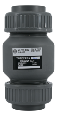 PIC szelep DN32 PVC Neoprén